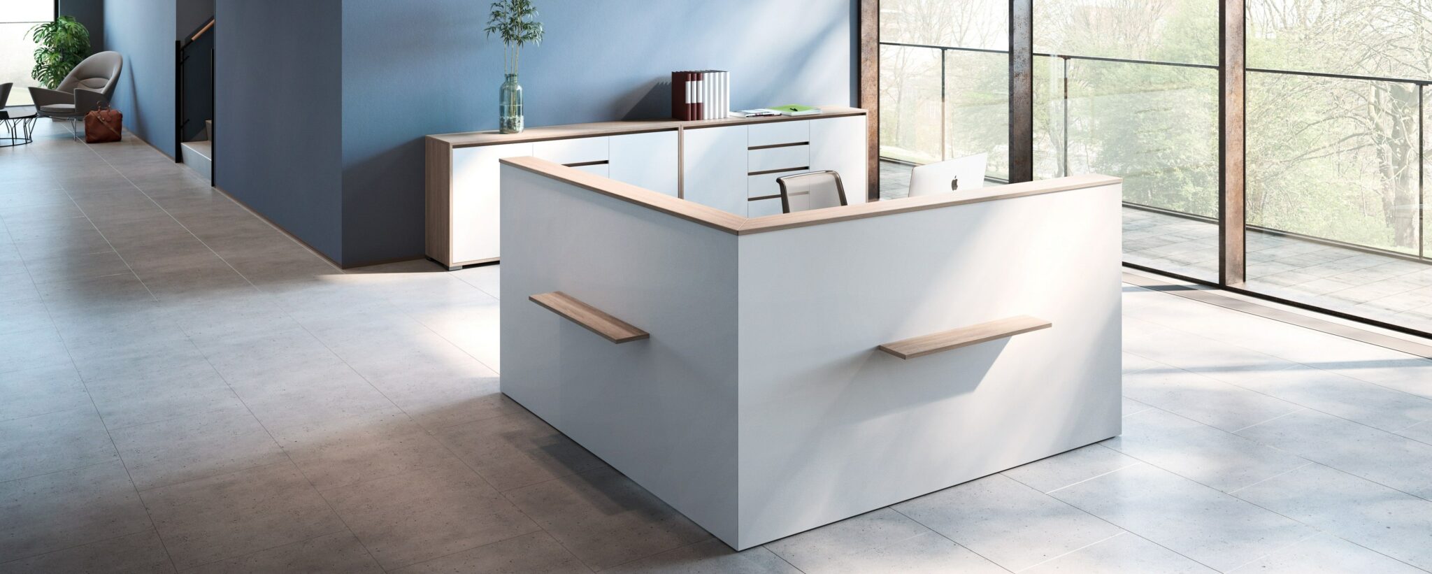 Palmberg kantoormeubilair Den Haag receptie - ontvangstmeubilair Heering Office