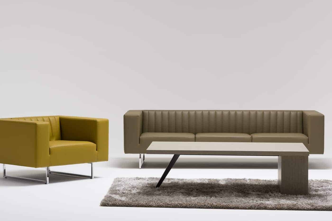 Schaffenburg kantoormeubelen Den Haag bank - bijzettafel - stoel Heering Office