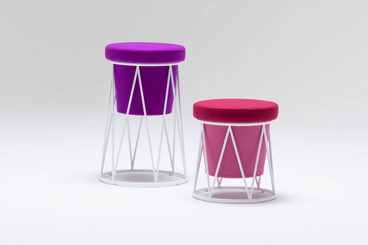 Schaffenburg kantoormeubilair Den Haag poef - kruk Heering Office