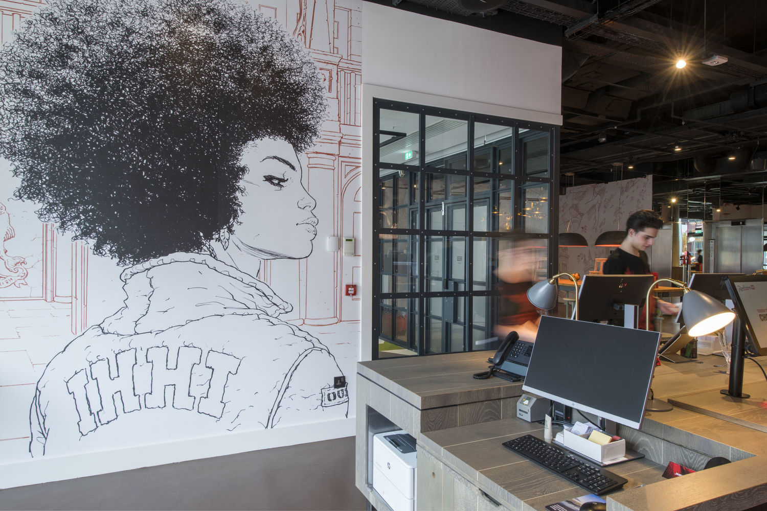 Vescom kantoormeubelen Den Haag wallvisual Heering Office