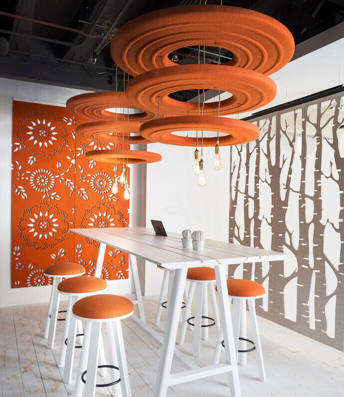 Buzzi Space akoestische verlichting - akoestiek Vingerling Kantoor Naaldwijk Westland