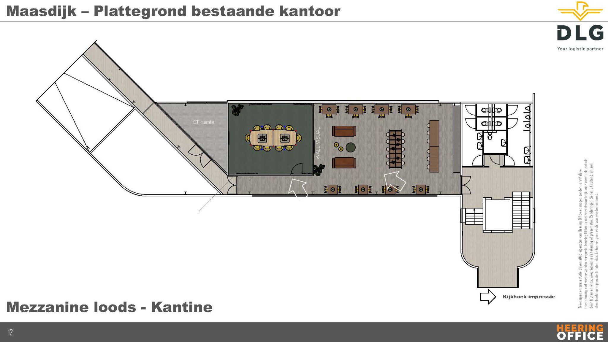 Plattegrond DLG bij Heering Office Den Haag
