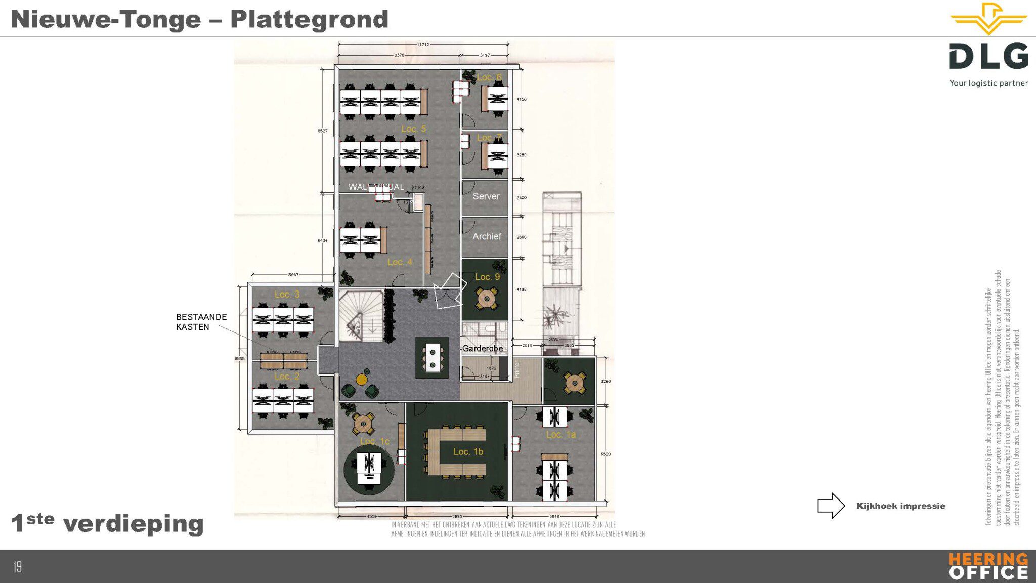 plattegrond DLG Nieuwe Tonge bij Heering Office Den Haag