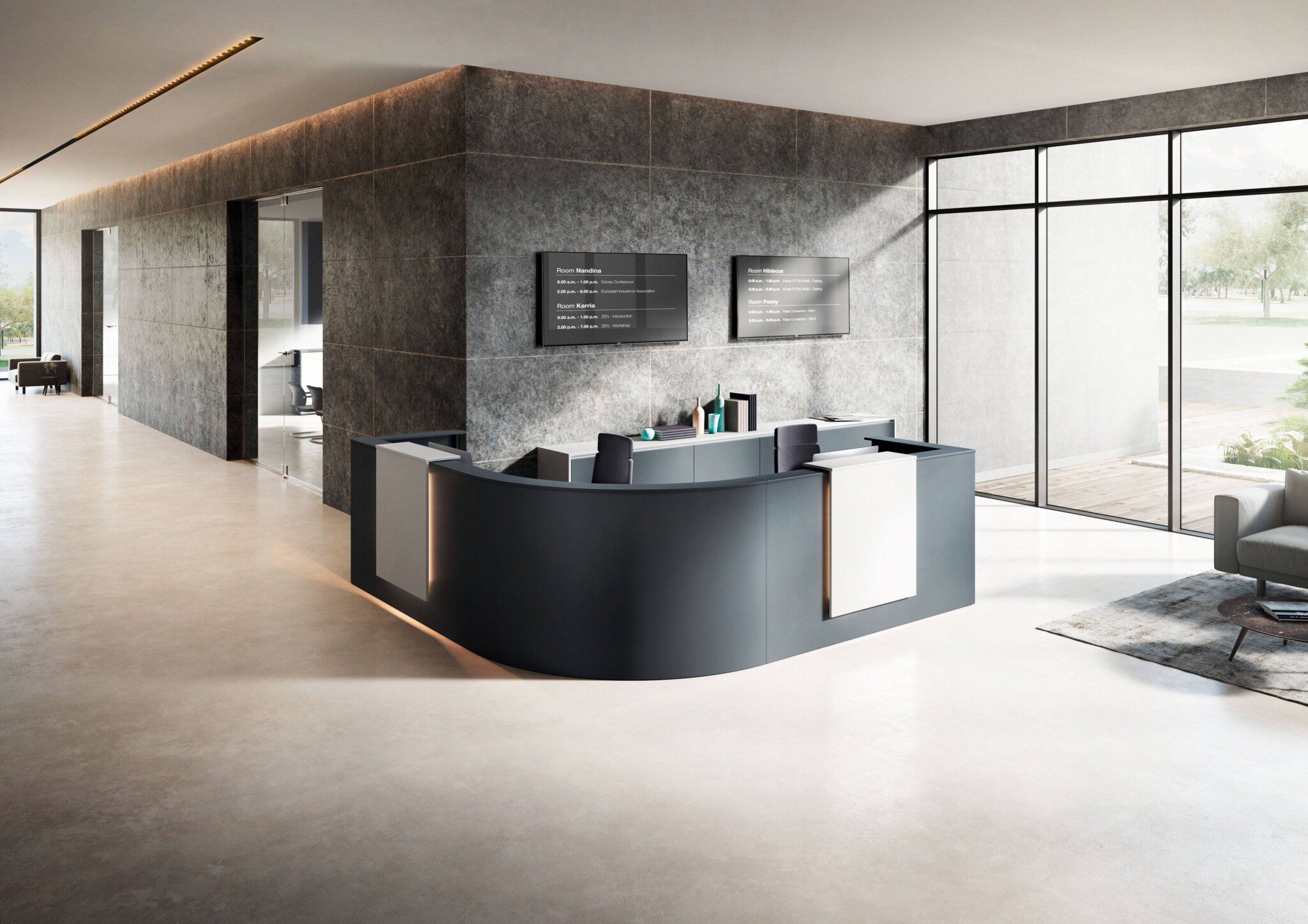 Palmberg ontvangstmeubilair bij Vingerling Kantoor Naaldwijk Westland